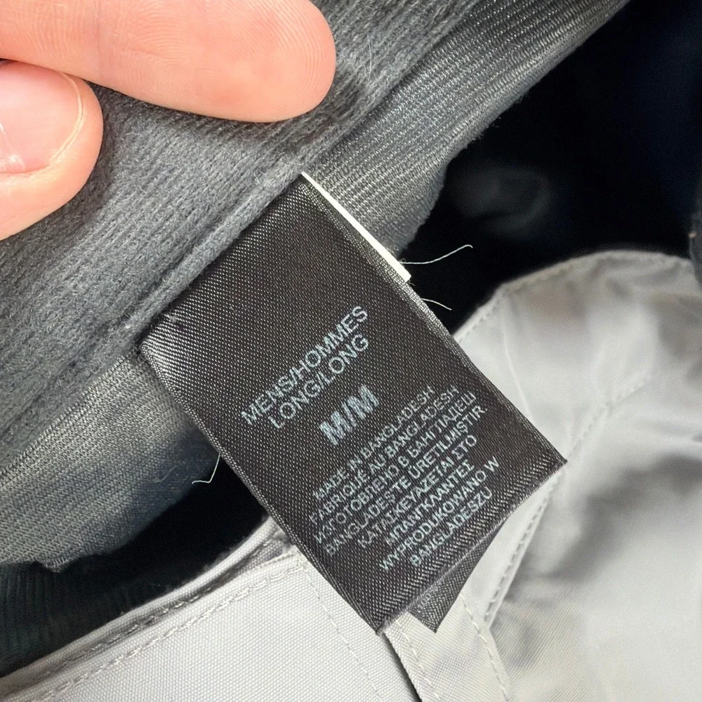 The North Face HyVent Snow Pants Mens Medium Long Gray Insulated Ski AHJK FLAW
